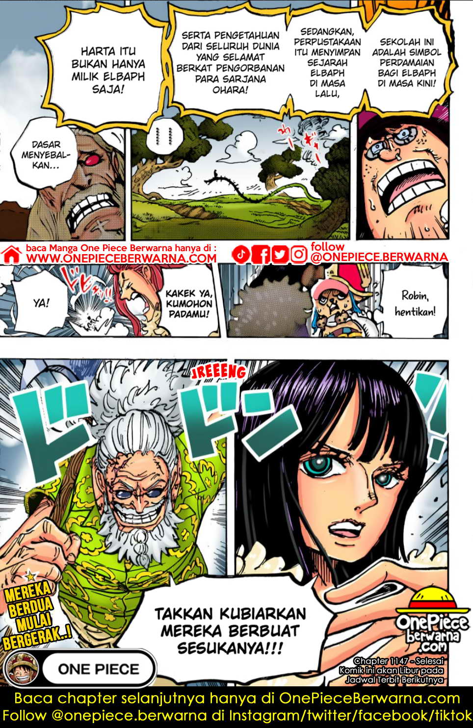One Piece 1147 indo, One Piece 1148, One Piece Berwarna Chapter 1147 Bahasa indonesia HD